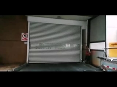 Panel pintu linier paduan aluminium cepat gulung dan penutup spiral keamanan pintu garasi