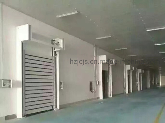 Ukuran Max W8000mm*H8000mm Aluminium Alloy High Speed Closing Door untuk Security Warehouse
