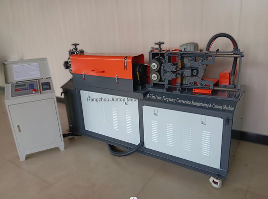 Mesin Straightening Anti-Bending Rotating Grade Otomatis untuk batang baja dan rebar