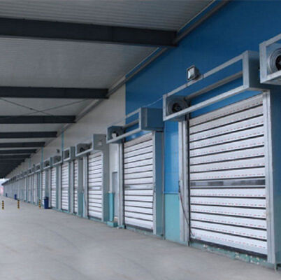 Aluminium Alloy Fire Proofing High Speed Roller Shutter Door dengan Perlindungan IP55 dan ukuran yang dapat disesuaikan
