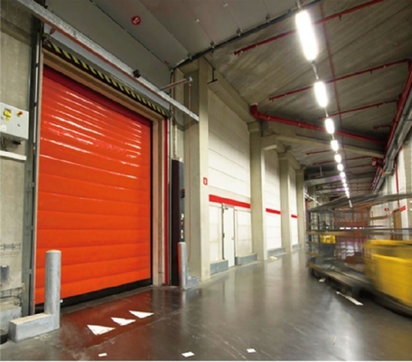 High Speed Security Garage Door Rolling Rapid Roll Up Fast Roller Shutter dengan Daya 100W