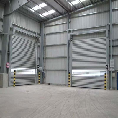 Remote Control Aluminium Alloy Fast Rolling Up Spiral Garage Door -35 sampai 65 derajat Celcius