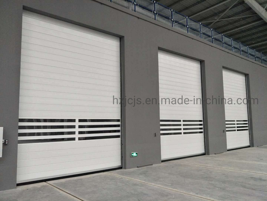 Panel pintu linier pola paduan aluminium cepat gulung dan penutup spiral pintu keamanan