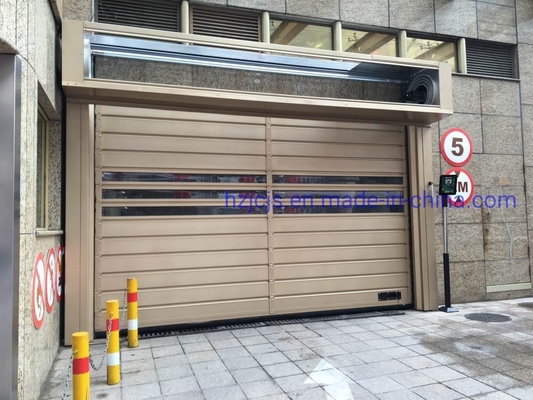 Kecepatan Tinggi Selesai Roll Up dan Shutter Spiral Otomatis Garasi Pintu untuk Industri
