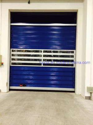 Kecepatan Tinggi Selesai Roll Up dan Shutter Spiral Otomatis Garasi Pintu untuk Industri