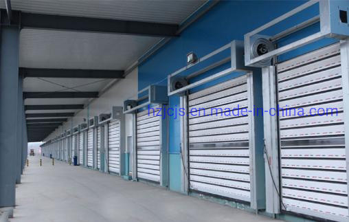 Aluminium Alloy JTM-D03 Fast Roll and Shutter Spiral Warehouse Wind Shield Pintu Otomatis