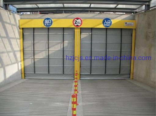 Aluminium Alloy JTM-D03 Fast Roll and Shutter Spiral Warehouse Wind Shield Pintu Otomatis