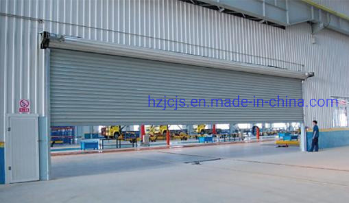 Aluminium Alloy High Speed Rolling Up Fast Spiral Garage Door dengan Kelas Perlindungan IP55
