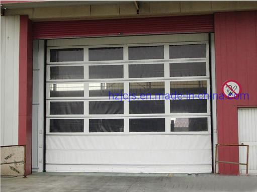 Panel pintu linier paduan aluminium cepat bergulir dan menutup pintu gudang keamanan