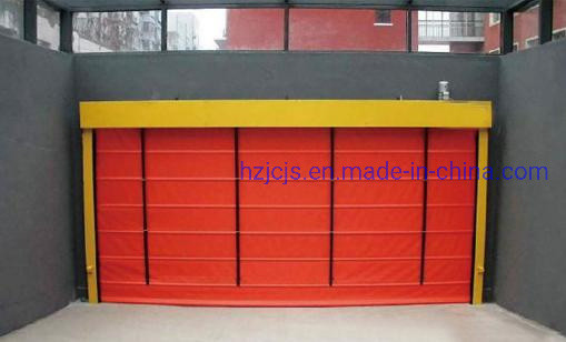 Panel pintu linier paduan aluminium cepat bergulir dan menutup pintu gudang keamanan
