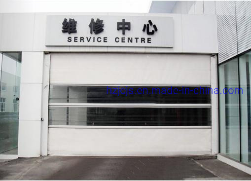 Panel pintu linier paduan aluminium cepat bergulir dan menutup pintu gudang keamanan