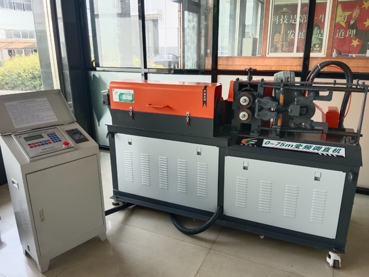 1000kg Tegangan 380V Mesin Potong Rapid Rebar Coil Rod Straightening Cutting Machine
