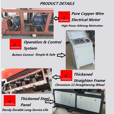 JCJST5-100 Round Bar Rebar Straightening and Cutting Machine dengan pilihan kustomisasi