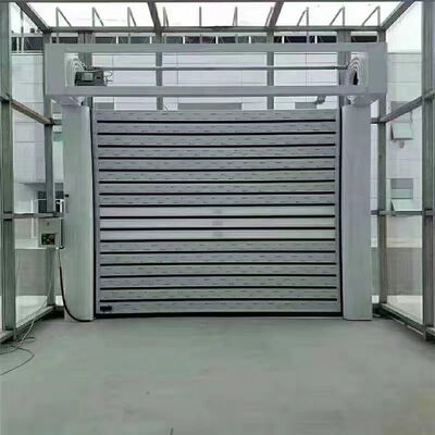 Aluminium Alloy Fire Proofing High Speed Roller Shutter Door dengan Perlindungan IP55 dan ukuran yang dapat disesuaikan
