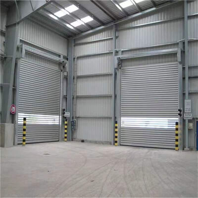 Aluminium Alloy Fire Proofing High Speed Roller Shutter Door dengan Perlindungan IP55 dan ukuran yang dapat disesuaikan